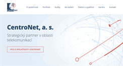 Desktop Screenshot of centronet.cz