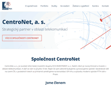 Tablet Screenshot of centronet.cz
